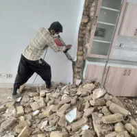 تخریب کارداخلی ساختمان آرک اوپن شومینه دیوارسرویس