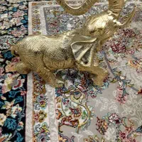 شیر برنجی و ببر فیل  برنجی|مجسمه، تندیس، ماکت|اسلام‌شهر, شاطره|دیوار