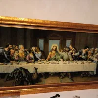 تابلو فرش دست بافت شام آخر