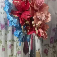 دو عدد دسته گل بزرگ با گلدان