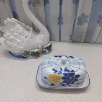 کشکول بزرگ  چینی سرمه ای لیلی و مجنون و گل پنبه|ظروف سرو و پذیرایی|تهران, امیرآباد|دیوار