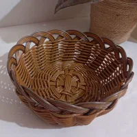 سبد پلاستیکی دستباف