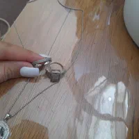 گردنبند و انگشتر نقره|جواهرات|کرمانشاه, |دیوار