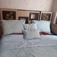 تخت خواب دونفره بادوعدد پاتختی