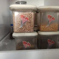 سینی اینه ای طلایی همراه جعبه جا حبوبات