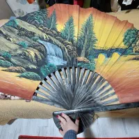 بادبزن دکوری قدیمی نوستالژی