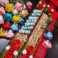 باکس پول.باکس گل.گل شیشه ای.رزجاودان. باکس عروسکی