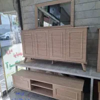 کنسول و آینه پاسارگاد با روکش ترک|بوفه، ویترین، کنسول|تهران, حکیمیه|دیوار