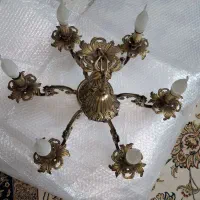 لوستر ۶شاخه قدیمی برنجی