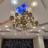 لوستر قدیمی برنجی