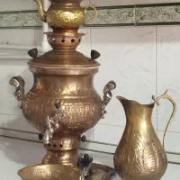 سماور برنجی گازی قیمت ارزان فروش فوری