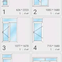پنجره پی وی سی|مصالح و تجهیزات ساختمان|ننور, |دیوار
