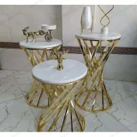 ۴ عدد میز عسلی فلزی