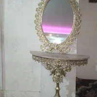 آینه کنسول طرح برنز رنگ ثابت
