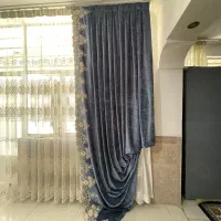 یک عدد شال پرده و ۶ عدد رو بالشتی