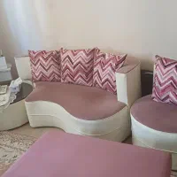 مبل ال راحتی ۷نفره با میز وشیشه|مبلمان خانگی و میز عسلی|رشت, شالکو|دیوار