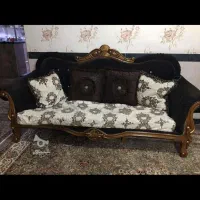 مبل سلطنتی7نفره تمیز همراه یک میز و دو میز چایخوری|مبلمان خانگی و میز عسلی|بوکان, |دیوار