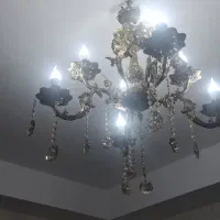 یک جفت لوستر برنز سنگین