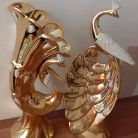 پرده نو وتزیینی طاووس طلایی|پرده، رانر، رومیزی|زنجان, |دیوار