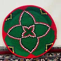 طبق کاموایی دست بافت|صنایع دستی و سایر لوازم تزئینی|آبدانان, |دیوار