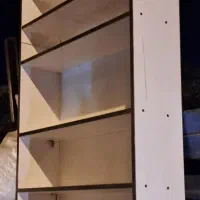 قفسه چوبی ، ویترین|کتابخانه، شلف، قفسه‌های دیواری|مبارکه, |دیوار