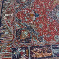 فرش ماشینی خوش رنگ و نقشه هخامنشی و تمام مینوس|فرش|تبریز, |دیوار