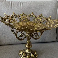 لوازم برنجی دکور قندان ظرف میوه برنج