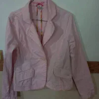 کت کوتاه صورتی کتان