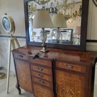 ایینه کنسول چوبی معرق