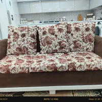 فروش یک دست مبل هفت نفره|مبلمان خانگی و میز عسلی|خشت, |دیوار