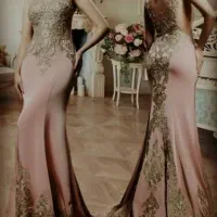 لباس مجلسی عروس دنباله دار سایز یک