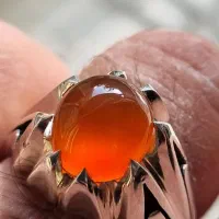 انگشتر عقیق یمنی طبیعی