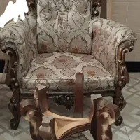 فروش مبل راحتی سلطنتی شیک با چوب راش|مبلمان خانگی و میز عسلی|بناب, |دیوار