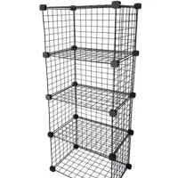 این مدل قفسه ۴تایی رنگ آبی قرمز هست