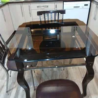 میز نهارخوری چهار نفره همراه با صندلی همراه