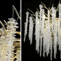 لوستر کریستالی برفی(شاخه نبات)نو|لوستر و چراغ آویز|تهران, گیشا|دیوار