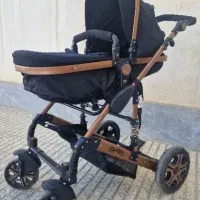 کالسکه اسپرینگ مدل اسپیدا بدنه برنز رنگ مشکی