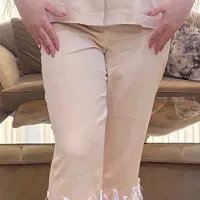 کت و شلوار کرم دخترونه