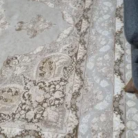 دوتخته فرش9متری طوسی1000شانه بهشتی قالی شویی اومده