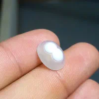 نگین دوچشم نی نی دار سفید