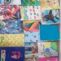 لوازم مدرسه،دفتر،مداد،منگنه،کوله