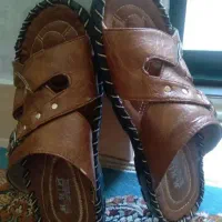 دمپایی چرم دور دوز به قیمت تولیدی