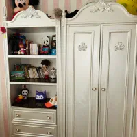 فروش سرویس خواب زیبای دخترانه صدفی رنگ