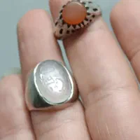 ۲تا انگشتر کهنه قدیمی نقره|جواهرات|آفتاب, |دیوار