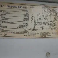 لباسشویی هایر 5 کیلویی|ماشین لباسشویی و خشک‌کن لباس|محمدشهر, سیدآباد|دیوار