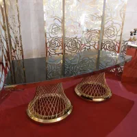 صندلی رستیک تاجدار/میز پروانه سیلورومیز کیک/شایان