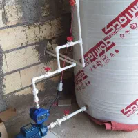 . نصب پمپ اب.