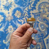 انگشتری شرف الشمس اصل ،برجسته/بدوم حکاکی شده|کلکسیون اشیاء عتیقه|گرمی, |دیوار