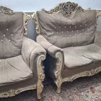 مبل ۷ نفره صحیح و سالم|مبلمان خانگی و میز عسلی|محمدیه-قزوین, |دیوار