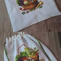 کیسه لقمه و کیسه سبزیجات|سفره، حوله، دستمال آشپزخانه|فردیس, خیام شرقی|دیوار